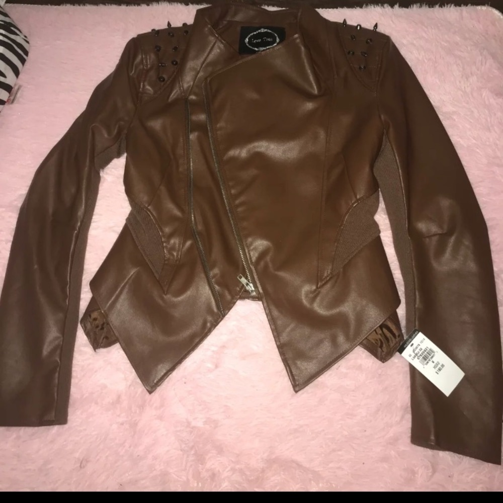 Brown Studded Jacket